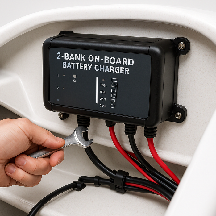INSTALL 2 bank on-board charger