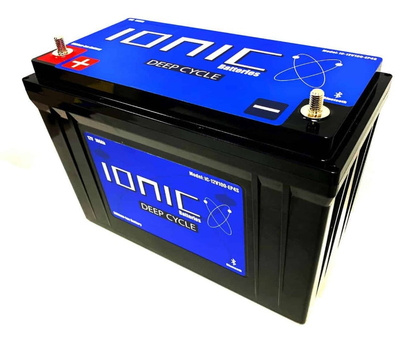 Ionic Lithium 12V 100Ah | LiFePO4 Deep Cycle Battery + Bluetooth
