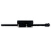 A black metal mounting bracket or bar with a rectangular central block, two silver adjustment screws, and a threaded end cap, shown on a plain white background. Beatdown Kickstand for Flex Double Stack Mount