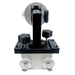 A silver and black metal mounting bracket or clamp with adjustment knobs, featuring the engraved letters 'CFS' on the front, shown against a plain white background. Beatdown Sport Track Breakaway Transducer Pole