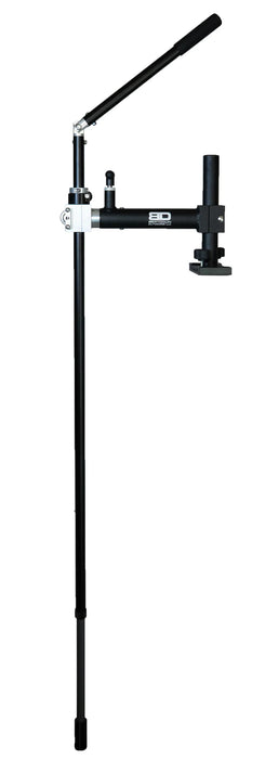 Black adjustable stand on a white background, Beatdown Breakaway Jr. Transducer Pole: All Terrain