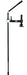 Black adjustable stand on a white background, Beatdown Breakaway Jr. Transducer Pole: All Terrain