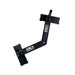 A black anodized aluminum dual monitor mount, Beatdown Double Seat