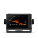 Garmin fishfinder with a black housing, side knobs, and a color screen displaying a sonar image, shown against a plain white background. ECHOMAP™ UHD2 6" sv Chartplotter