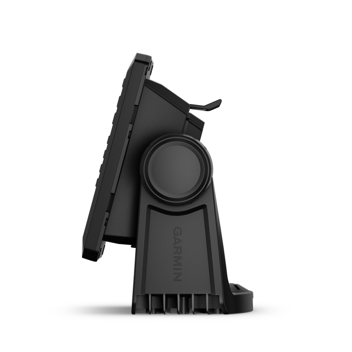 Black Garmin device mount on a white background. ECHOMAP™ UHD2 6" sv Chartplotter