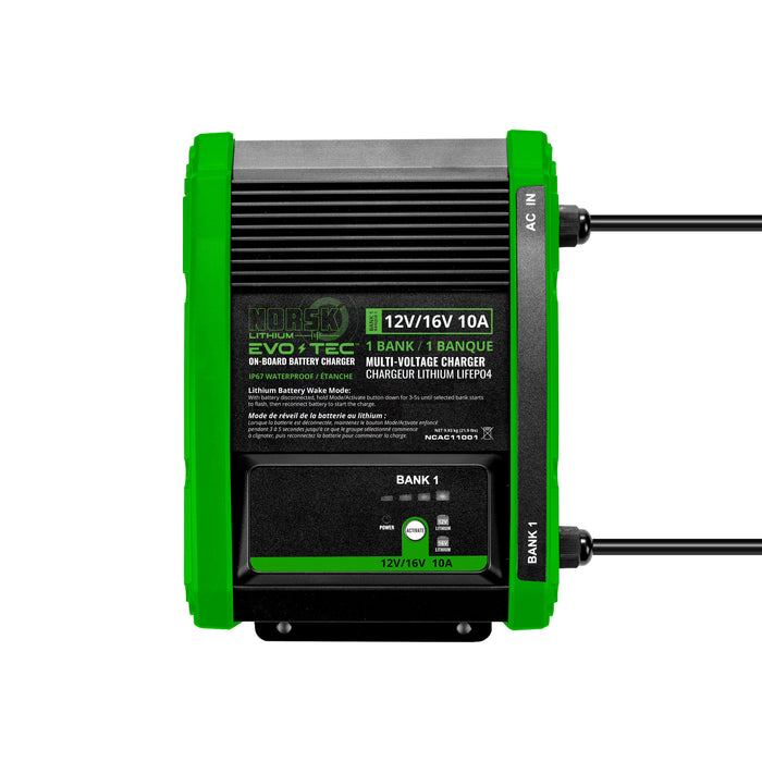 EVO-TEC™ 12V/16V 10A – 1 Bank Selectable On-Board Charger