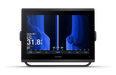 Garmin fishfinder display with sonar imaging on a black background. GPSMAP® 1223xsv