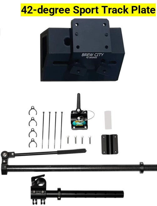 Brew City 360 48"-72” Telescoping Pole Kit w/42˚ Sport Track Plate KIT D
