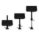 Set of three black adjustable boat seats on a white background, Beatdown The Ultimate Quick Release