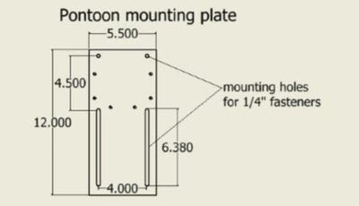 Beatdown Breakaway Transducer Pole for Pontoons