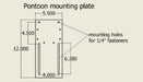 Beatdown Fixed Transducer Pole - Pontoon