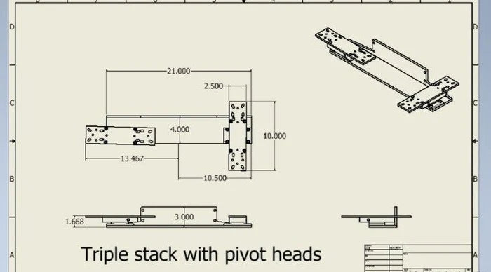 Beatdown Triple Stack Pivot Front Plate