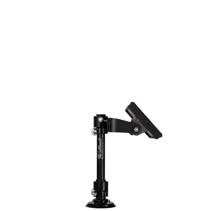 Side view of Beatdown Ultimate Graph Mount functioning as a Garmin Mount on a boat console