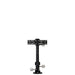 A black metal mounting bracket and pole assembly with silver adjustment knobs, shown against a plain white background. Beatdown The Ultimate Quick Release